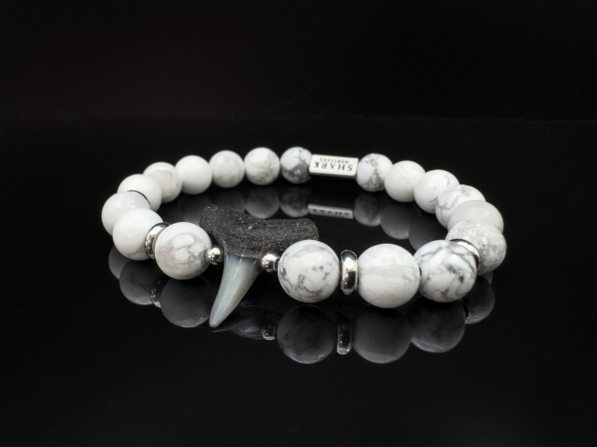 fossil shark tooth bracelet